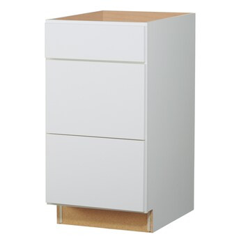 Diamond NOW Arcadia 18-in W x 35-in H x 23.75-in D White Drawer Base Fully Assembled Cabinet (Rec... | Lowe's