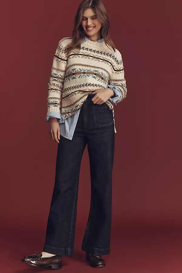 The Colette Full-Length High-Rise Wide-Leg Jeans by Maeve | Anthropologie (US)