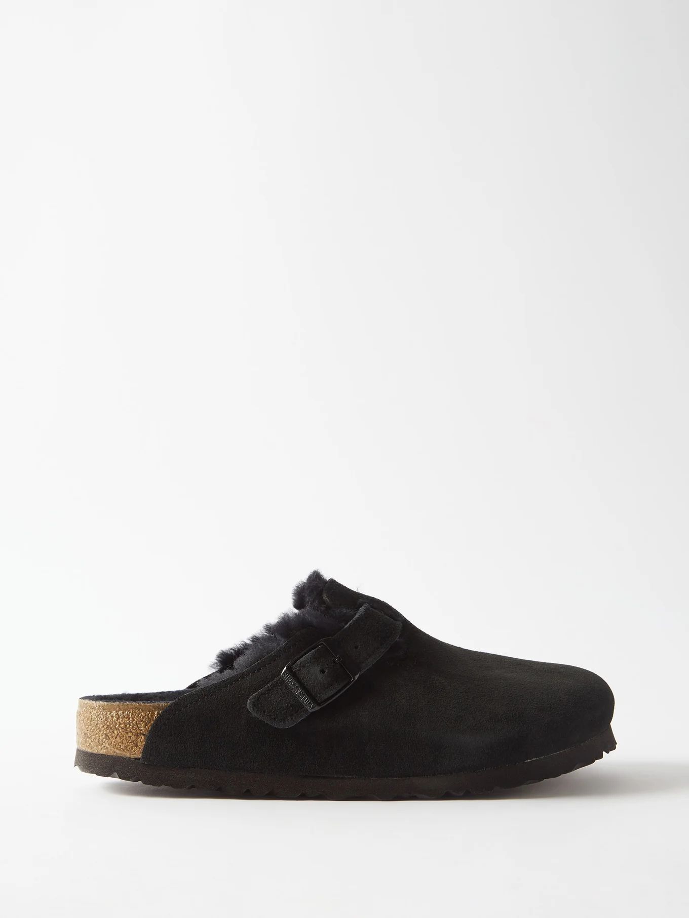 Boston shearling-lined suede backless loafers | Birkenstock | Matches (US)