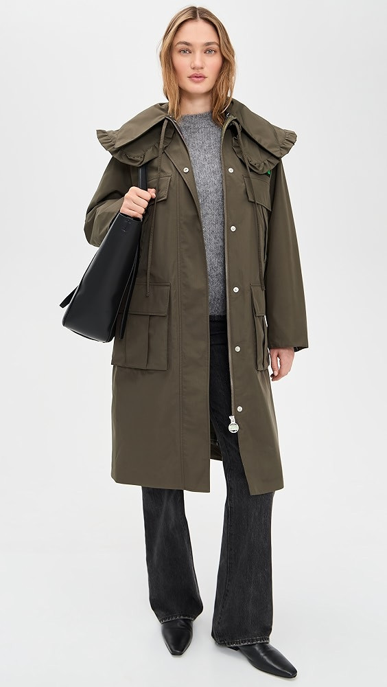 Barbour x Ganni Waterproof Parka Jacket | Shopbop
