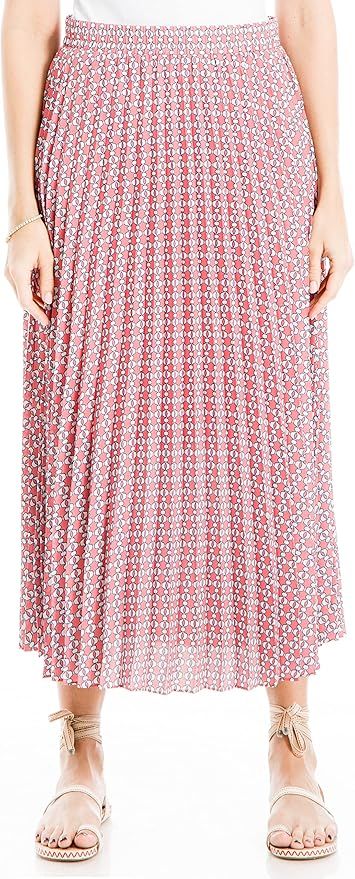 Max Studio Women's Pleated Midi Skirt | Amazon (US)