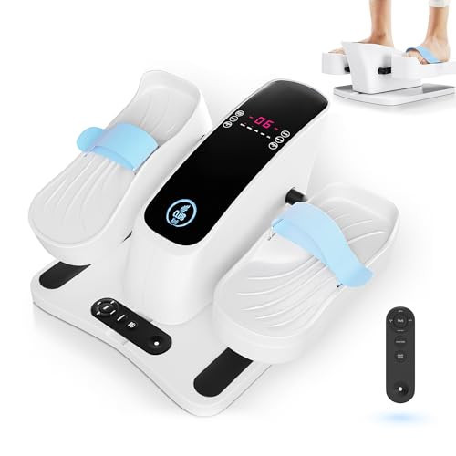 Under Desk Elliptical Machine – Electric Seated Pedal Exerciser for Seniors & Adults, Quiet Ellipse Leg Exerciser with 12-Speed Corded Electric Control, Remote, LCD Foot Pedals for Home Office Workout | Amazon (US)