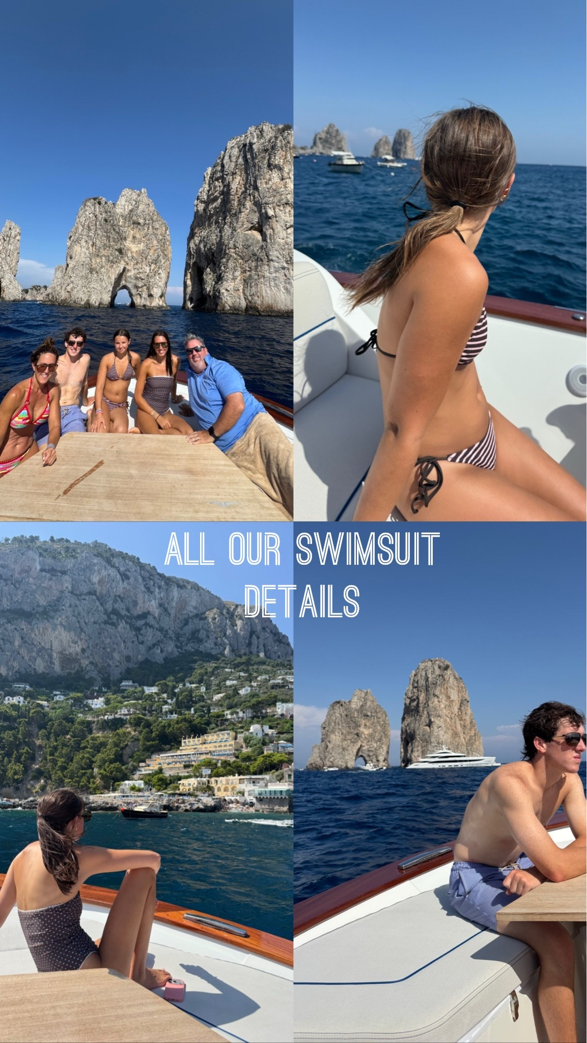 Boat day Capri, Italy 
Linking all our swimsuits

#LTKmomlife #LTKTravel #LTKOver40