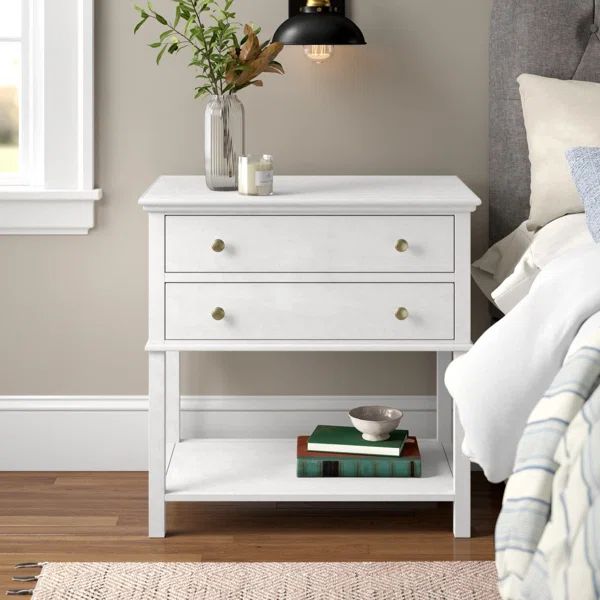 Ardaghmore Solid + Manufactured Wood Nightstand | Wayfair North America
