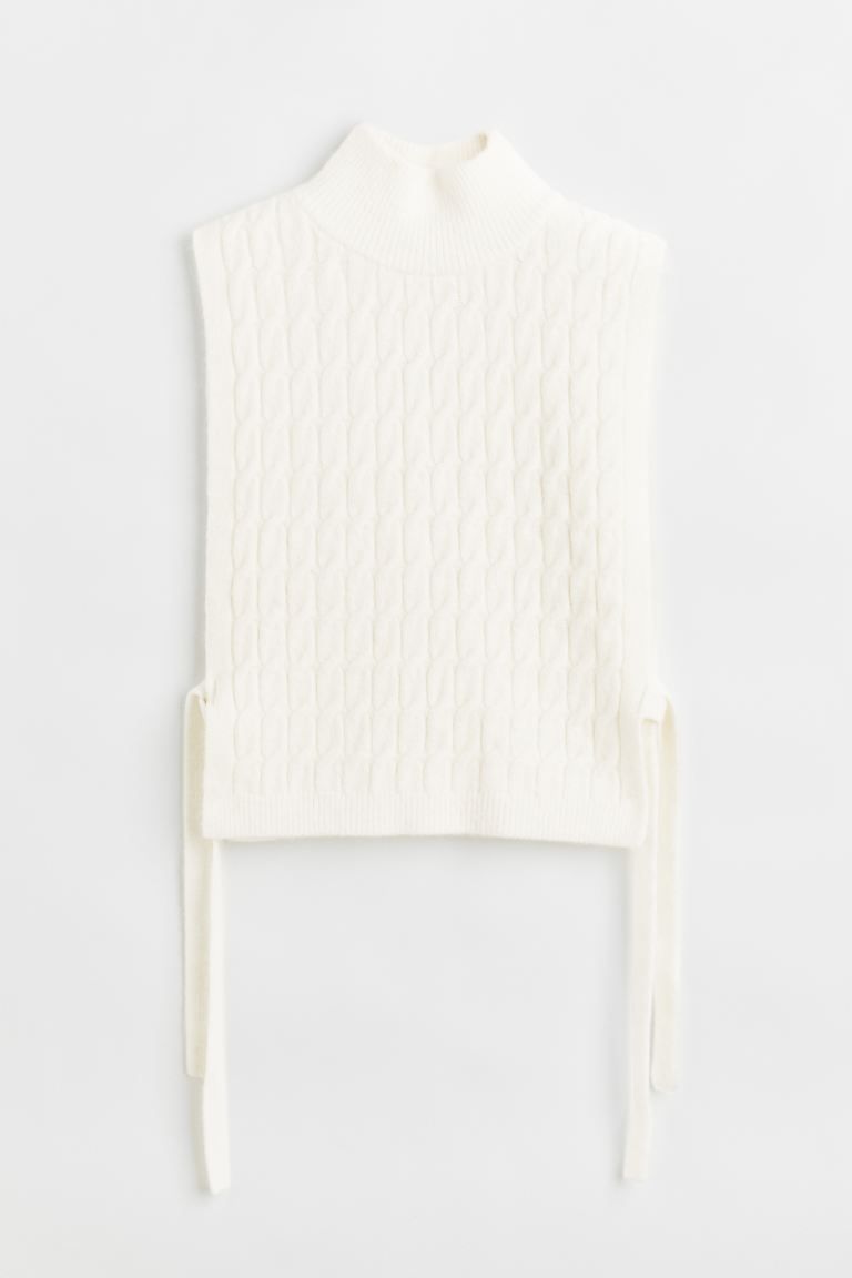 Cable-knit Mock Turtleneck Sweater Vest | H&M (US + CA)