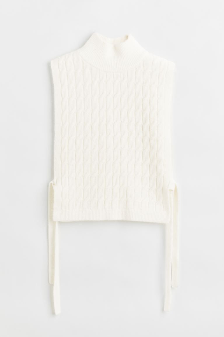 Cable-knit Mock Turtleneck Sweater Vest | H&M (US)