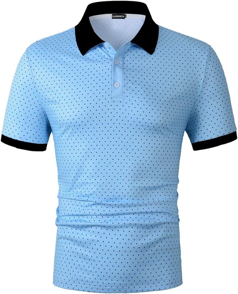 Men's Casual Short Sleeve Polo Shirt Summer Holiday Beach Tropical Tops Golf Shirts for Men | Amazon (US)