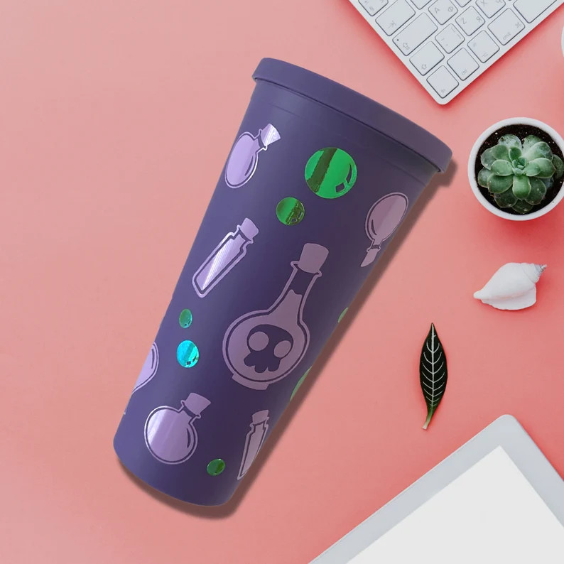 Potion Iced Coffee Cup, Magic Coffee Cup, Halloween Iced Coffee Tumbler, Halloween cup, Halloween... | Etsy (US)