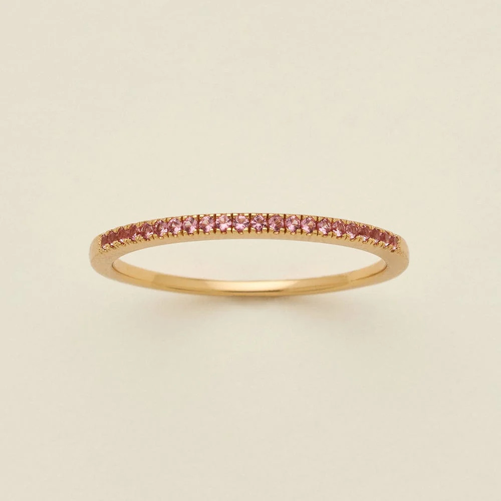 October Birthstone Stacking Ring | Gold Vermeil | Birthstone Ring | Made By Mary | Made By Mary
