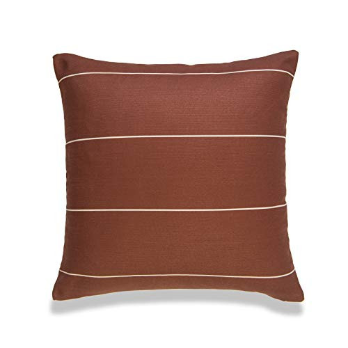 Hofdeco Modern Boho Decorative Throw Pillow Cover Only, for Couch, Sofa, Bed, Rust Stripes, 20"x20" | Amazon (US)