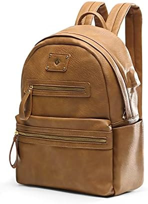 Leatther Diaper Bag by miss fong, Diaper Bag Backpack with USB Charger and Insulated Pockets | Amazon (US)