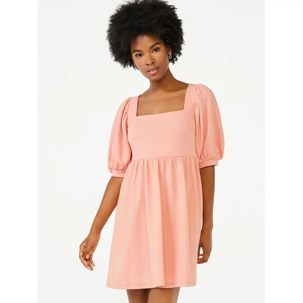 Scoop Women's Square Neck Babydoll Dress - Walmart.com | Walmart (US)