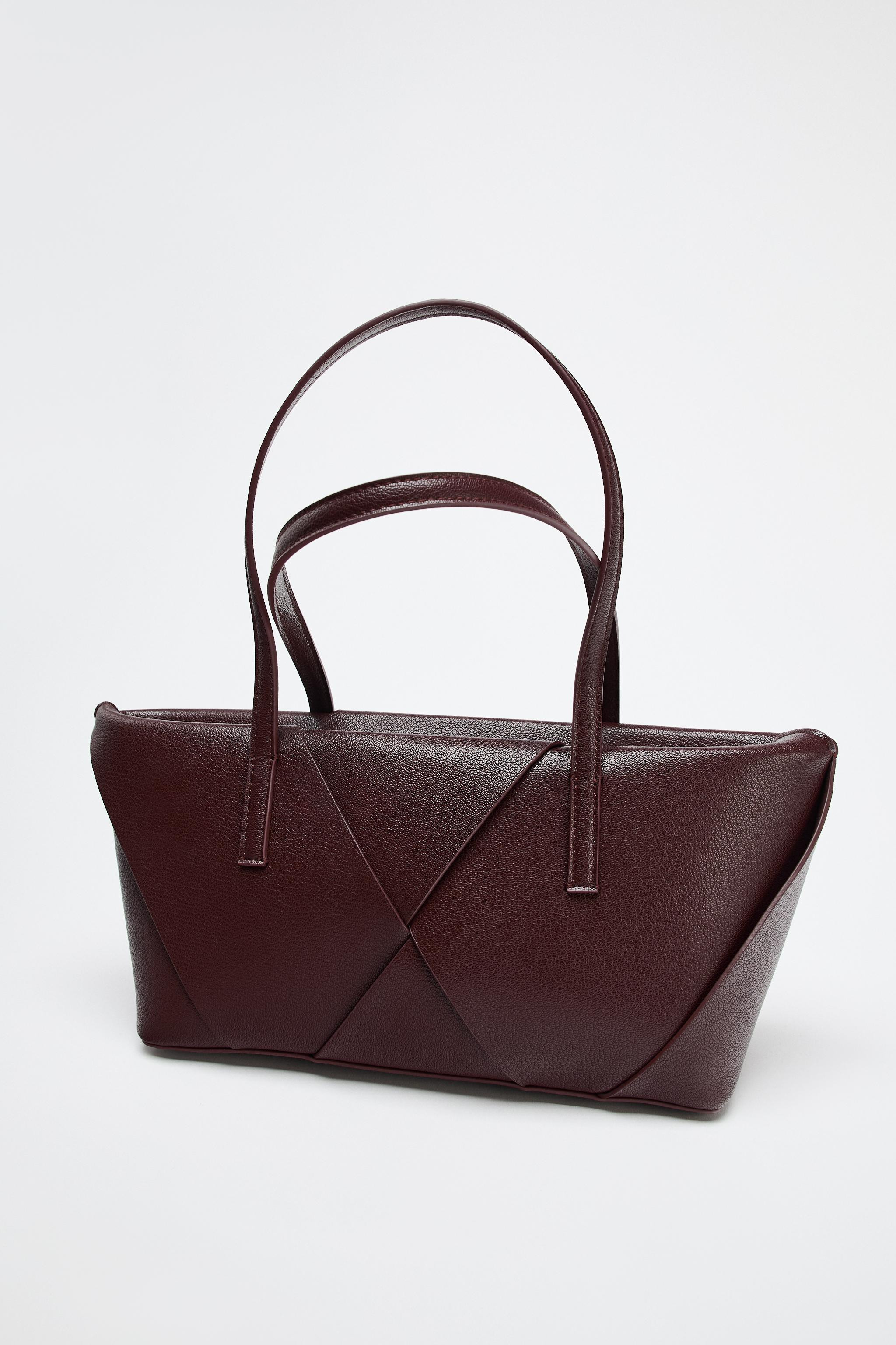 WOVEN ELONGATED HANDBAG | Zara UK