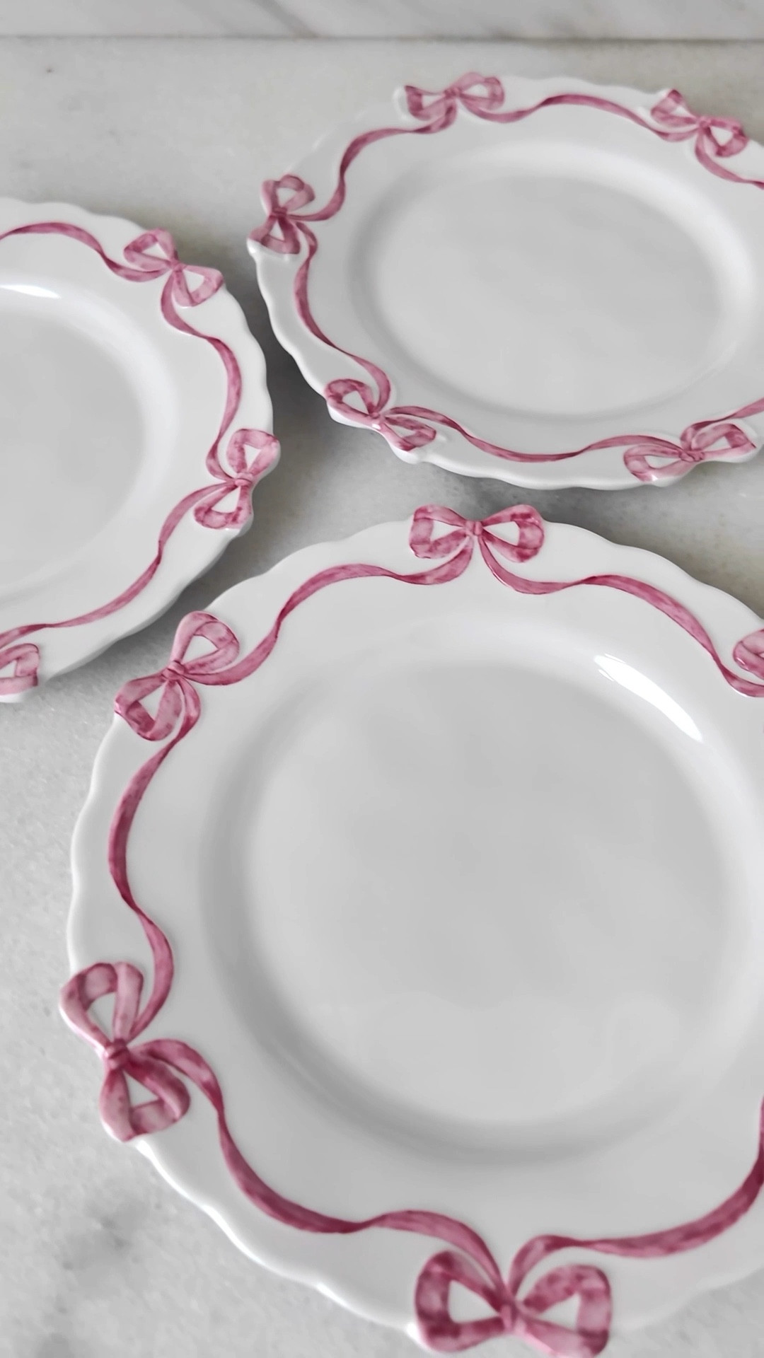 The cutest bow plates, perfect for a cozy family valentines dinner, or a Galentines.

#tablescape #vday #valentienes #bowplates #galentienes 

#LTKHome