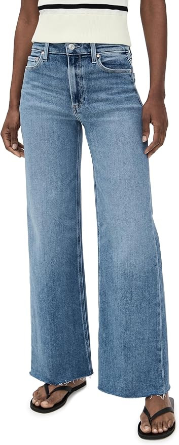 PAIGE Women's Anessa 31" Jeans with Raw Hem | Amazon (US)
