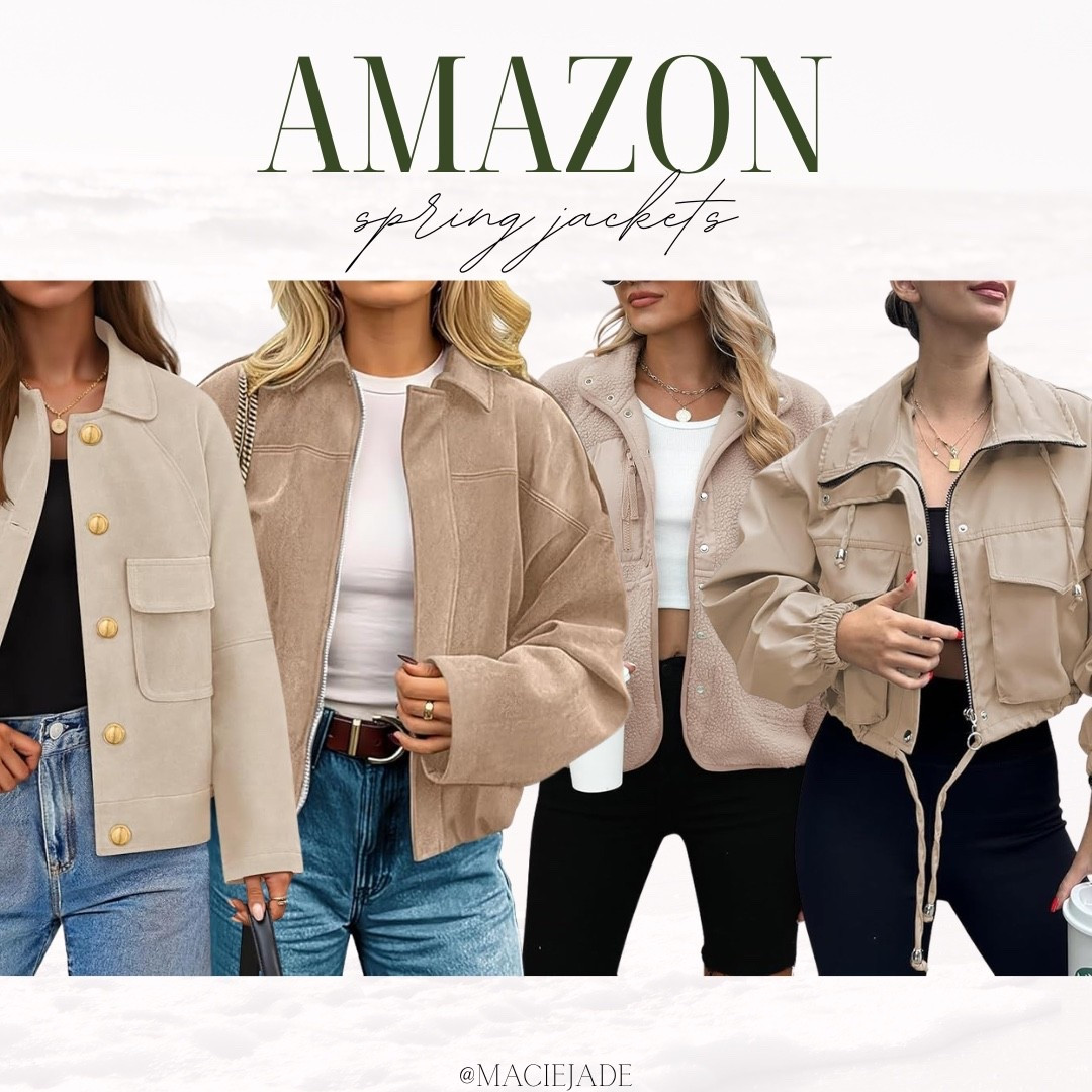 Spring Jackets that you need this season!😍✨🌸 spring jackets, jackets for her, spring outfit, spring outfit inspo 

#LTKgrwm #LTKspringtrends #LTKootd