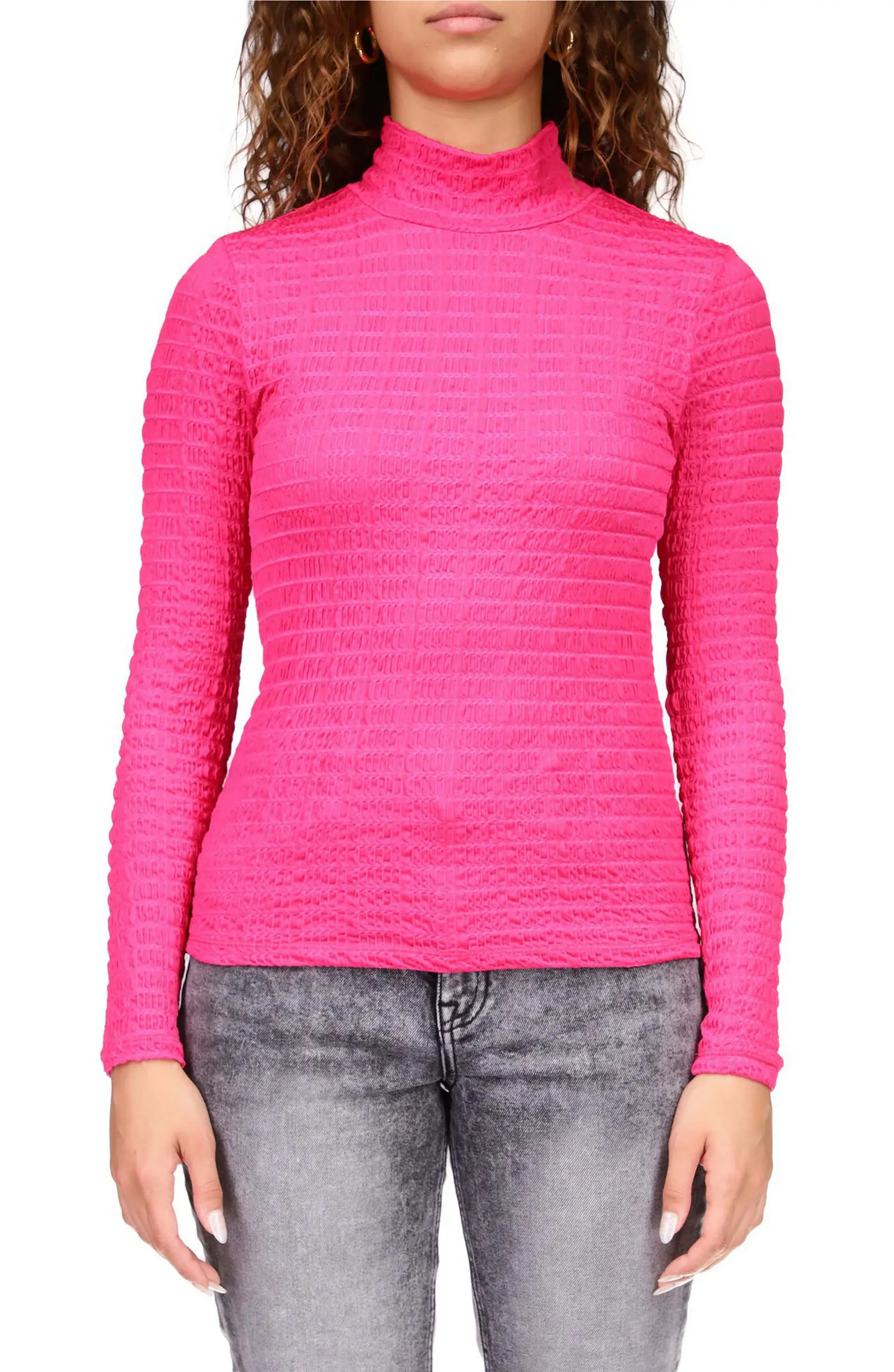 Sanctuary Textured Turtleneck Top | Nordstrom | Nordstrom