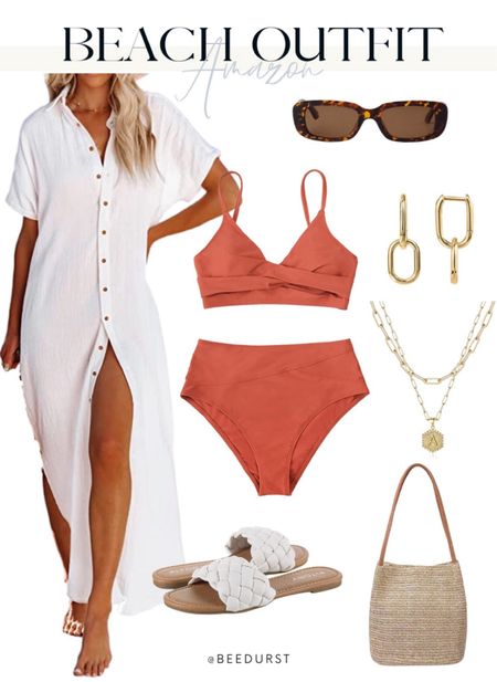 Amazon swimsuits, sandals, vacation outfit, swimwear looks for vacation, swimsuit coverup, resort wear, sunglasses, summer outfit, summer dress, straw bags, affordable amazon vacation look, Miami outfit, spring beach vacation look, lake look, beach sandals, spring sandals, summer sandals, summer outfit

#LTKStyleTip #LTKSwim #LTKFindsUnder50