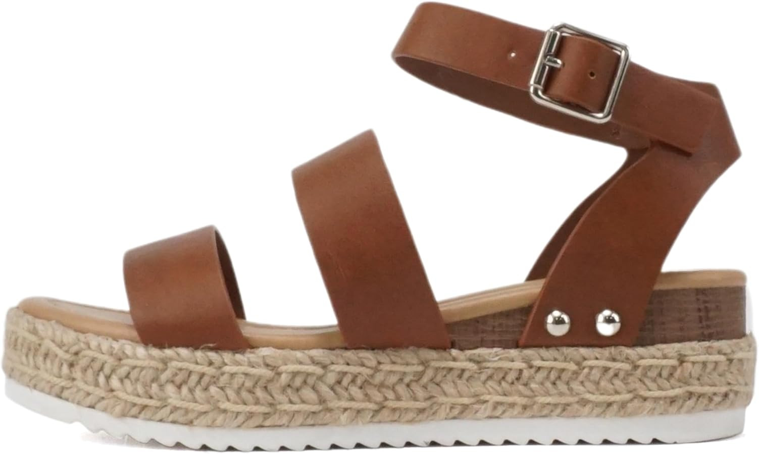 Soda BRYCE-2 Kids/Children/Girls Open Toe Two Bands Espadrille Jute Platform Wedge Casual Fashion... | Amazon (US)