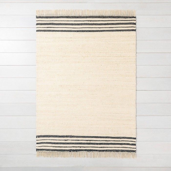 Jute Rug Charcoal Stripe - Hearth & Hand™ with Magnolia | Target