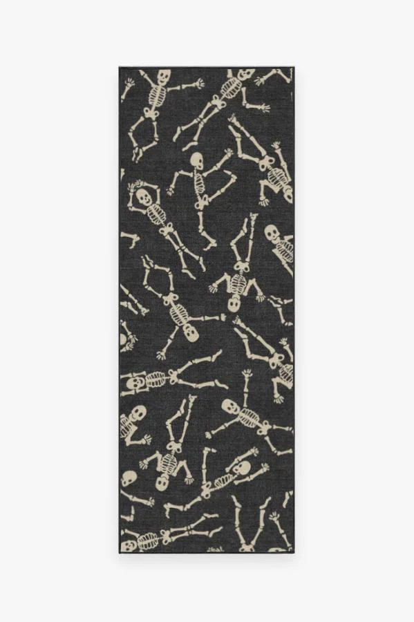 Bone Dance Black Rug | Ruggable