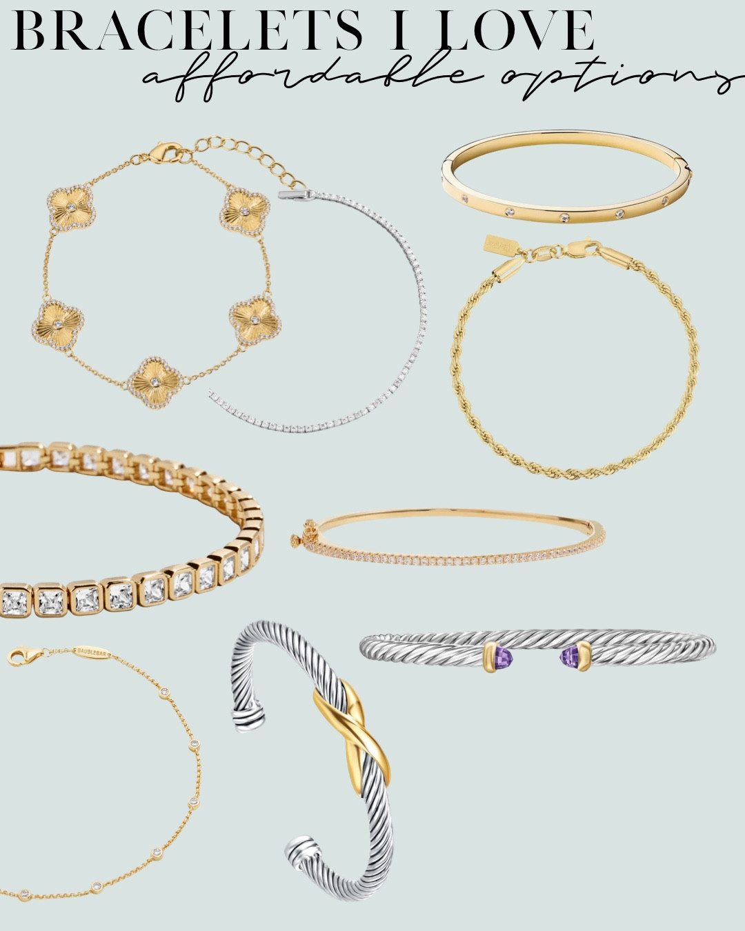Designer look for less jewelry wrist stack bracelets 

#LTKSaleAlert #LTKPetite
