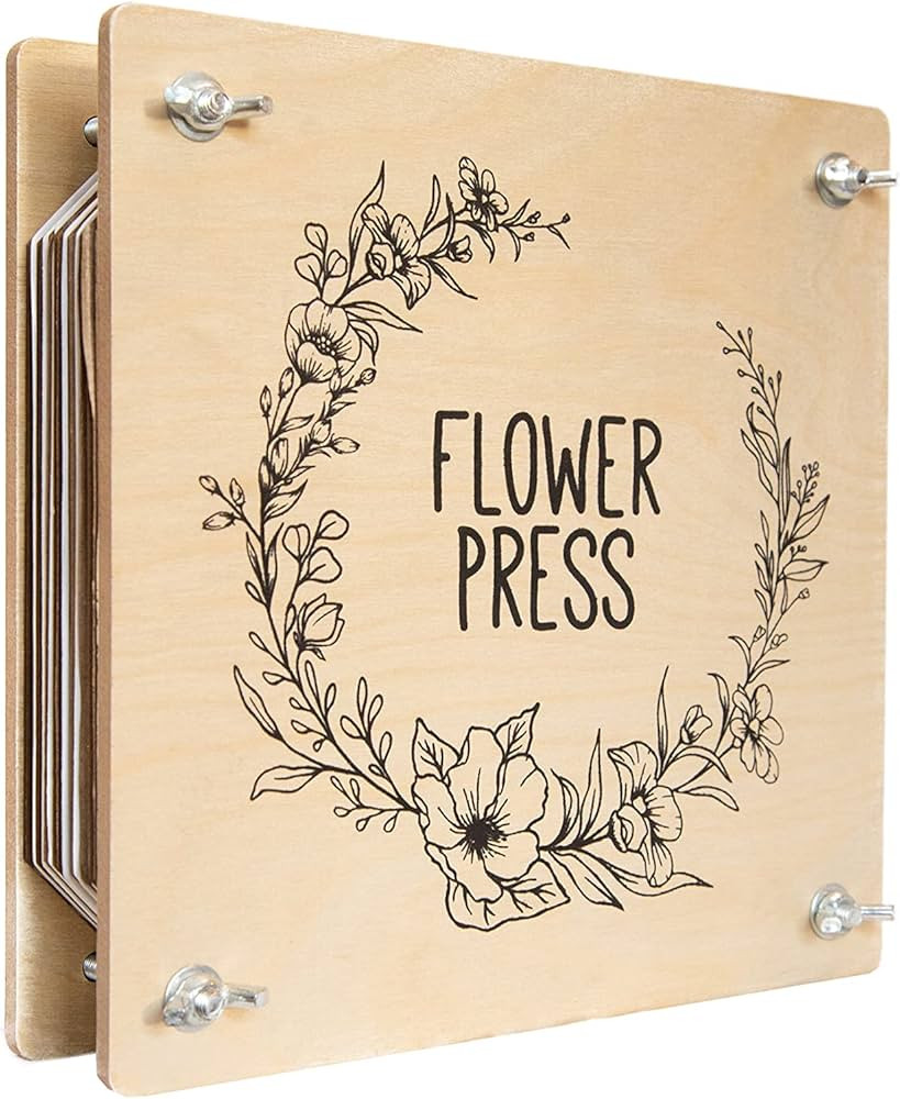 Wooden Flower Press Kit - Flower Preservation Kit for Adults & Kids. Press Flower Art & Wedding F... | Amazon (US)