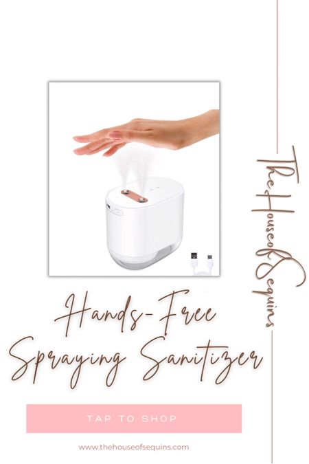Hands-free spraying sanitizer.   Amazon finds, Walmart finds. #thehouseofsequins #houseofsequins #tiktok #reels #lifehacks #clean #home #homefinds #office
