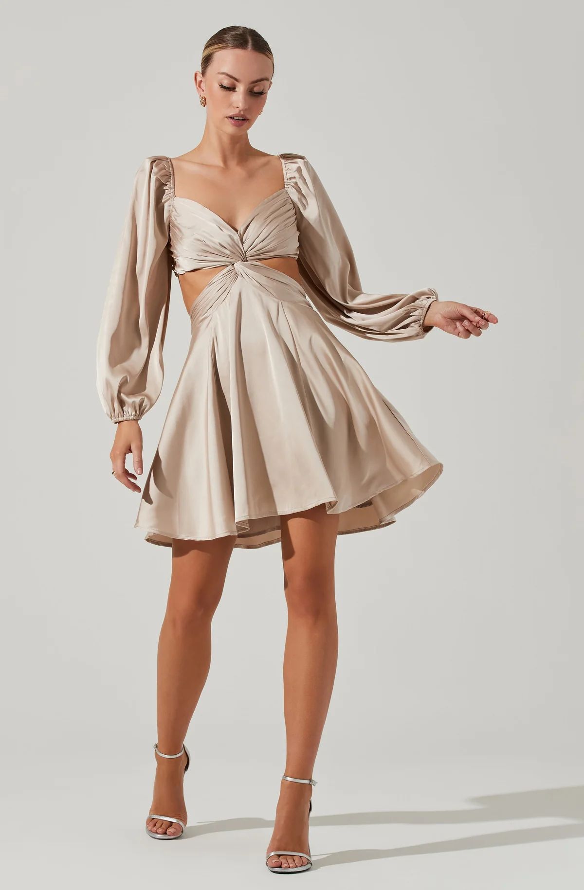 Anamaria Cutout Long Sleeve Mini Dress | ASTR The Label (US)