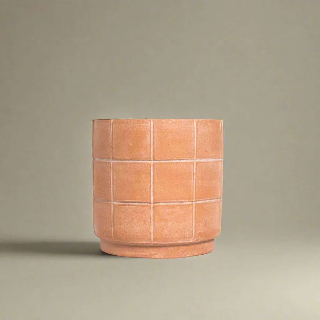 Grid Terracotta Planter - Large
 – Cove Home | Cove Home