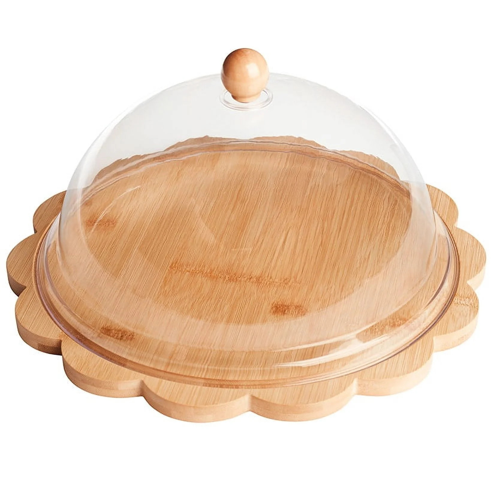 Bamboo Cake Plate with Dome | Walmart (US)