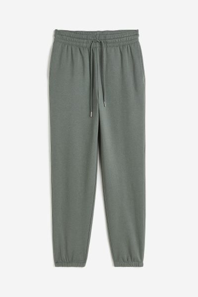 Cotton-blend Sweatpants - Green - Ladies | H&M US | H&M (US + CA)