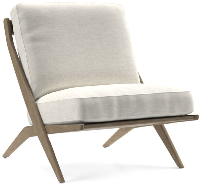 Pose Grey Wash Accent Chair | Crate & Barrel | Crate & Barrel