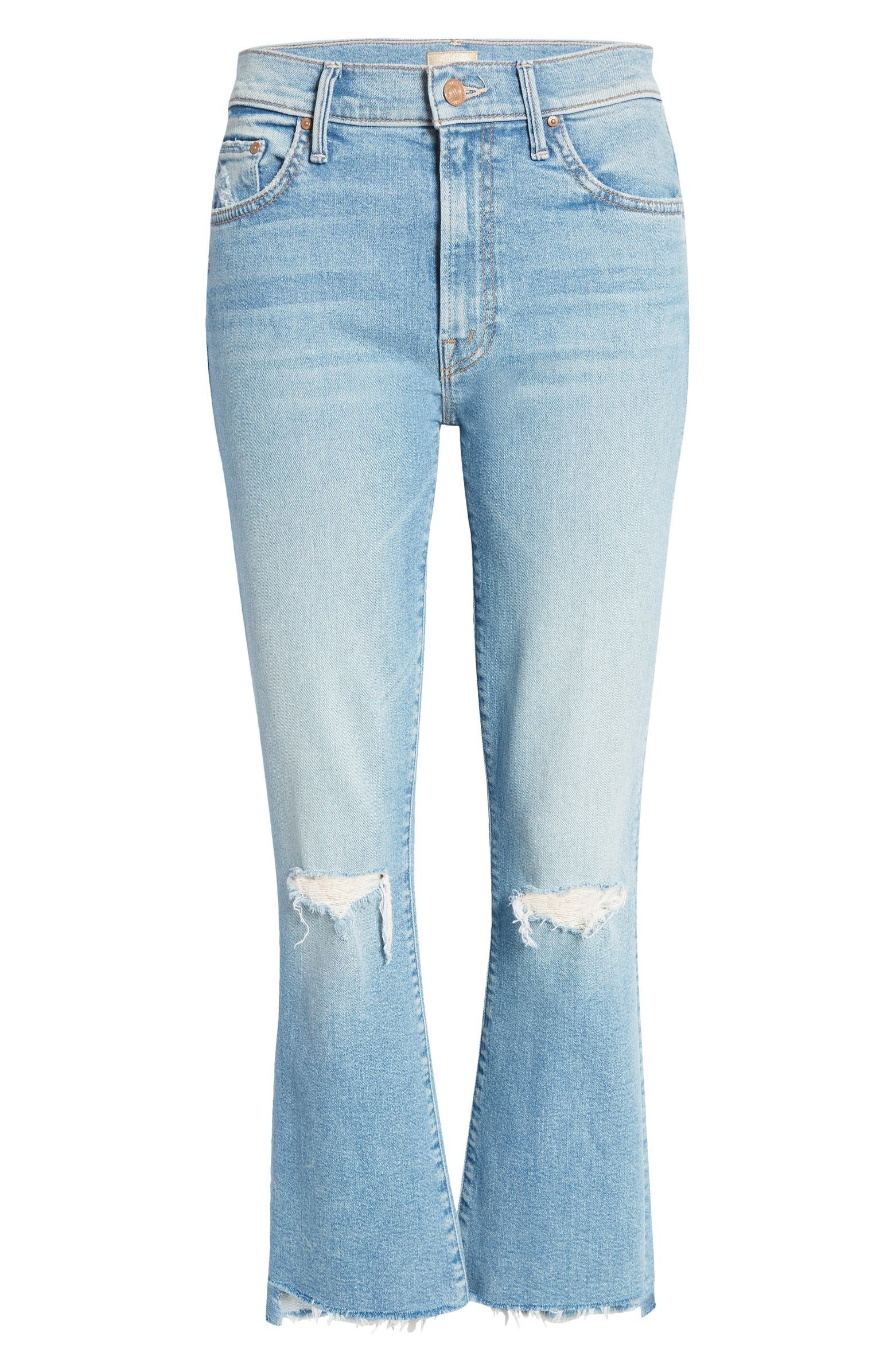 The Insider High Waist Crop Step Fray Hem Jeans | Nordstrom