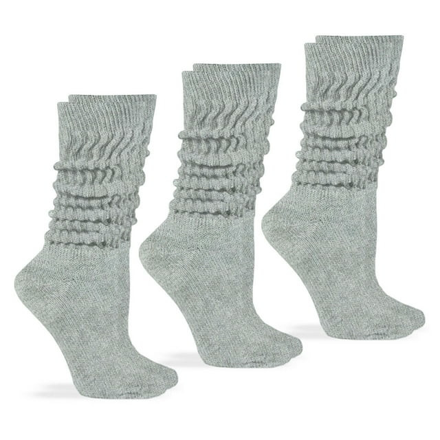 Jefferies Womens Socks, Slouch Cotton Knit Socks, 3 Pairs | Walmart (US)