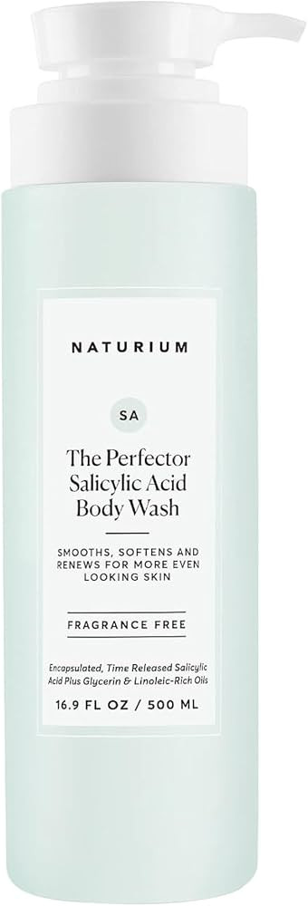 Naturium The Perfector Salicylic Acid Body Wash, Gentle & Smoothing Cleanser, 16.9 oz | Amazon (US)