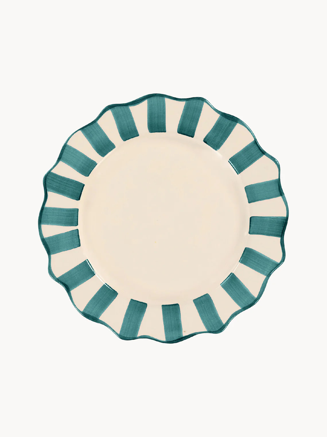 Handbemalter Frühstücksteller Scalloped | Westwing EU