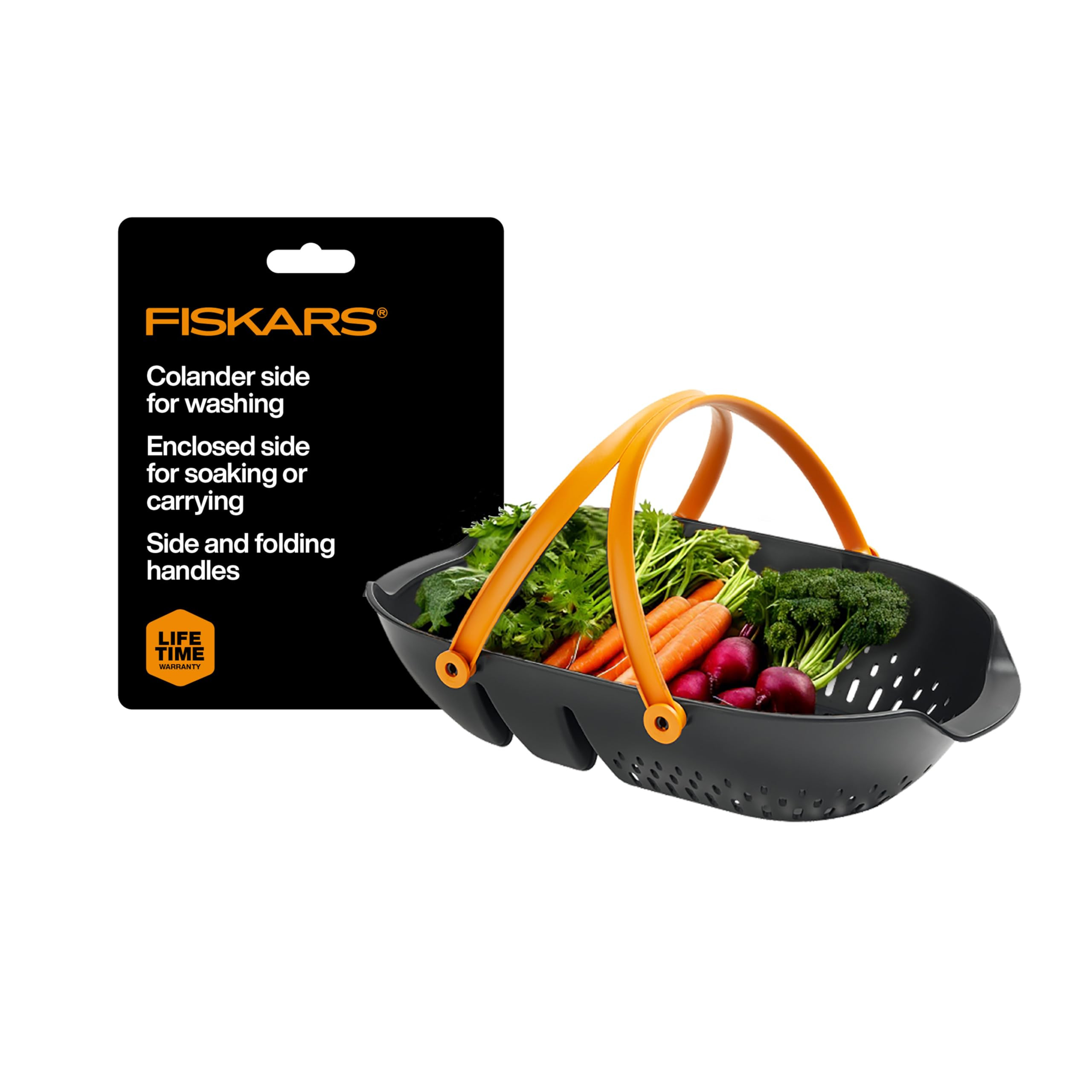 Fiskars Garden Harvest Basket - Container for Gardening and Harvesting with Tool Caddy - Harvesti... | Amazon (US)