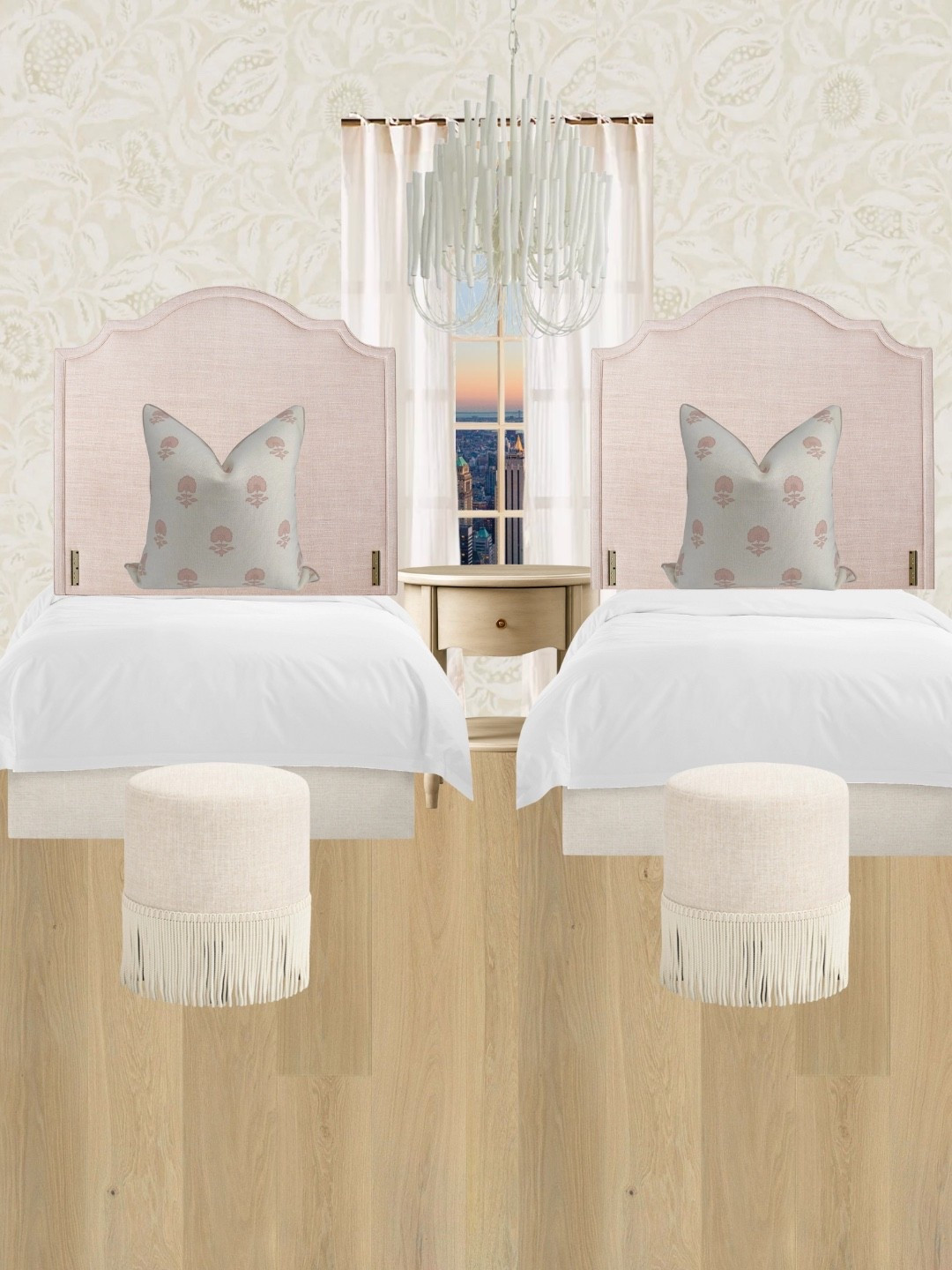 A dreamy girls’ bedroom with a twin bed, playful floral wallpaper, and soft pink pillows for the sweetest touch. Perfect inspiration for kids’ rooms, tween bedrooms, or a girly guest room. Cozy, stylish, and full of personality! #GirlsRoomDecor #TwinBedIdeas #BedroomInspo #WallpaperDesign 



#LTKHome #LTKStyleTip #LTKKids