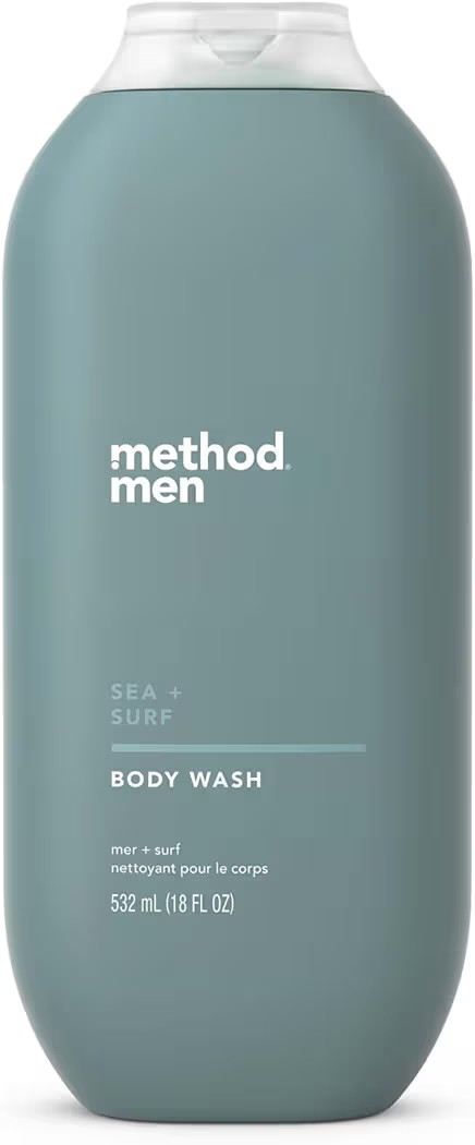 Method Men Body Wash, Sea + Surf, Paraben and Phthalate Free, 18 fl oz (Pack of 1) | Amazon (US)