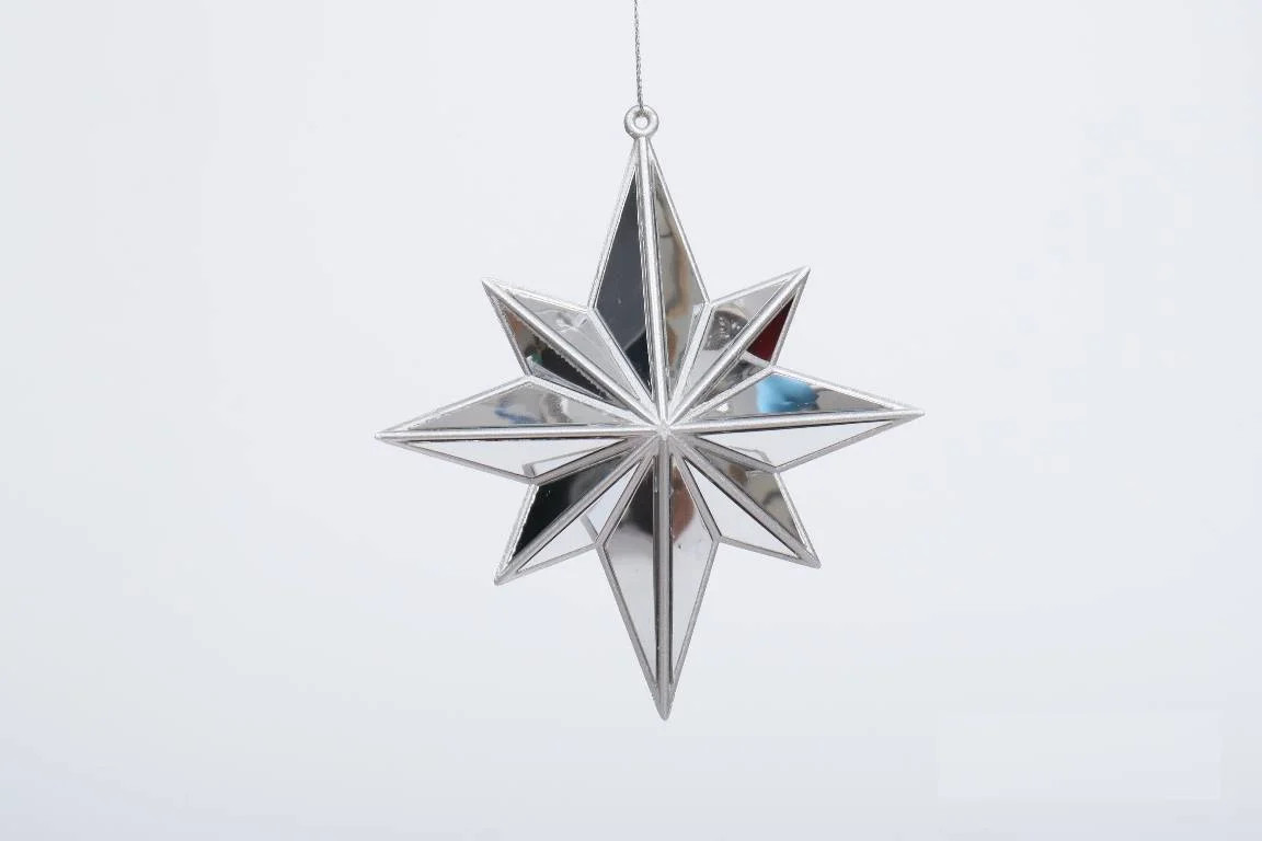 Silver Star Christmas Ornament, 0.07 lb, by Holiday Time | Walmart (US)