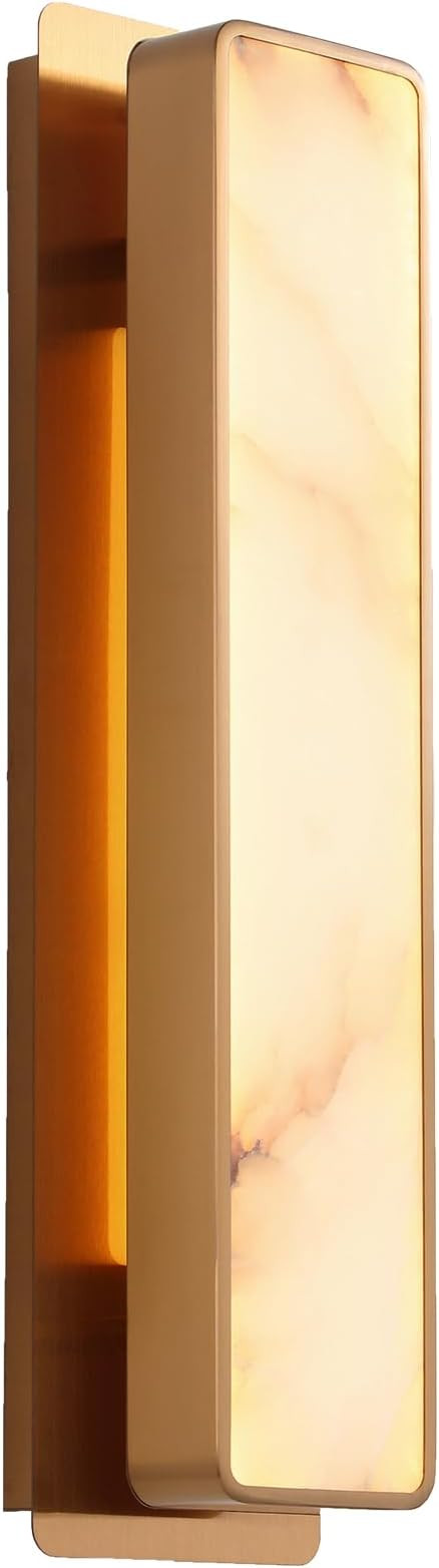 Modern LED Natural Alabaster Gypsum Wall lamp 15W Warm Yellow 2700K Wall Mounted Wall lamp Indoor... | Amazon (US)