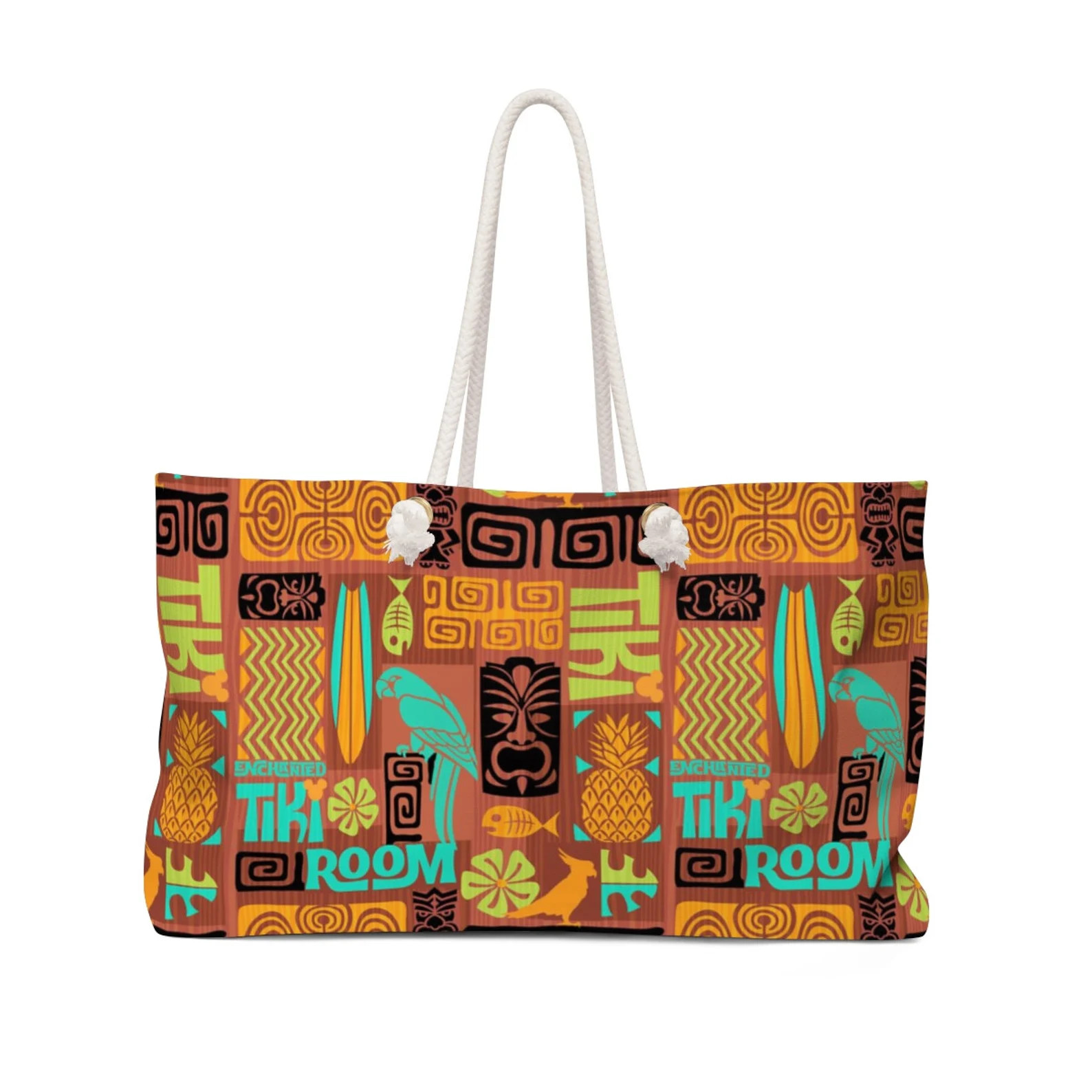 Tiki Room Inspired Tote Bag, Canvas Bag, Disneyworld Bag, Disneyland Bag, Tiki Room Inspired Trav... | Etsy (US)