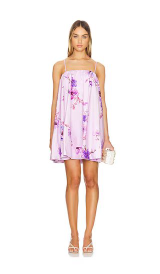 Lightburst Puff Mini Dress in Purple Floral | Revolve Clothing (Global)