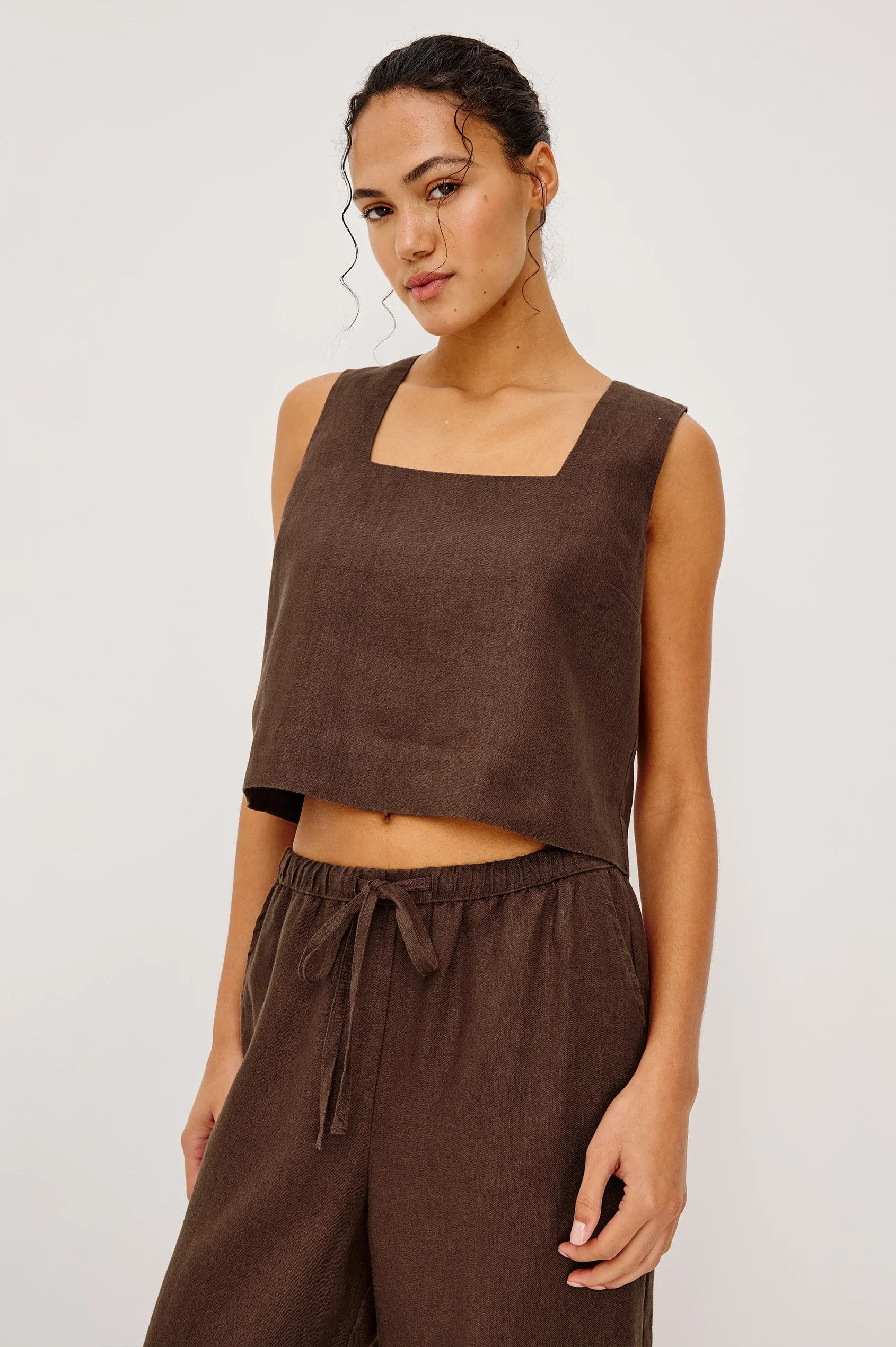 AKIRA TOP - HEATHERED FLAX | Rails