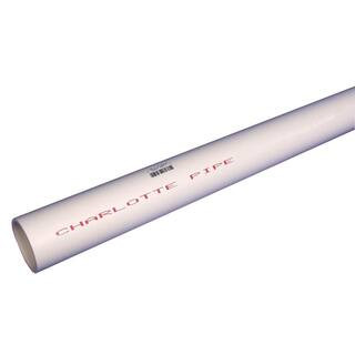 Charlotte Pipe 1 in. x 10 ft. PVC Schedule 40 Tubing DWV Pipe PVC040100600RS - The Home Depot | The Home Depot