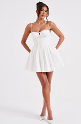 Phoebe Mini Dress - Ivory | Babyboo (global)