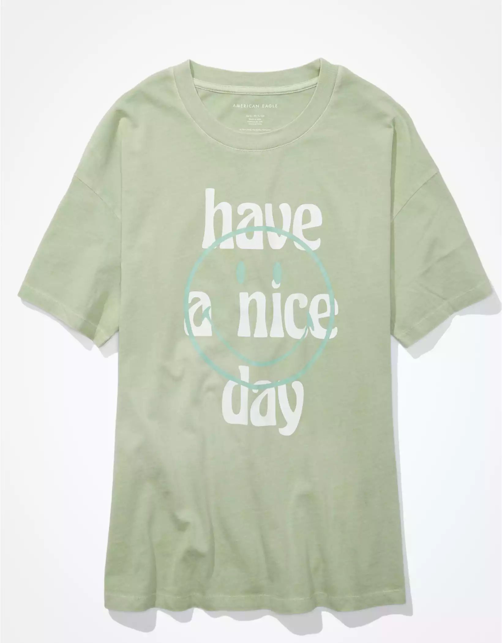 AE Oversized Smiley Graphic Tee | American Eagle Outfitters (US & CA)