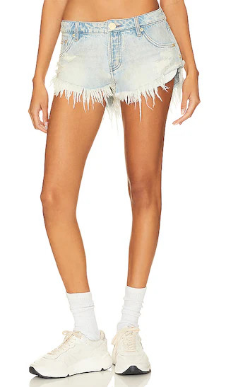 Dukes Low Waist Denim Short in Kansas Blue | Revolve Clothing (Global)