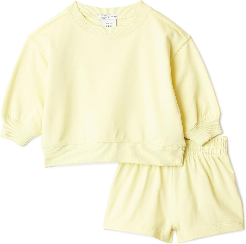 Amazon Essentials x Sofia Grainge Unisex Babies Toddlers and Kids' Sweatshirt and Shorts French T... | Amazon (US)